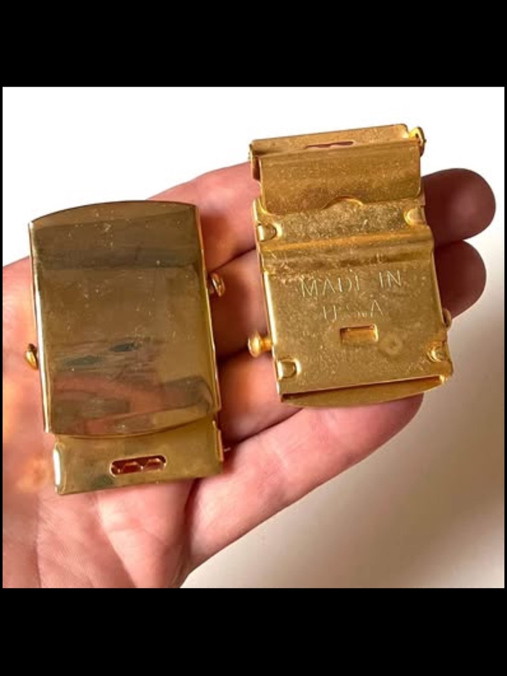 DIY New Vintage Stock Brass Belt Buckles (12 pieces)